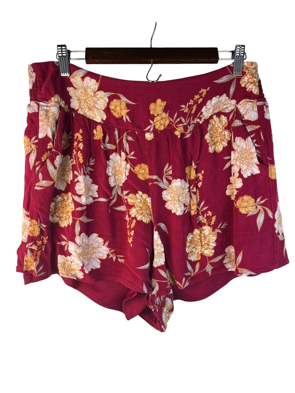 Torrid size 1X shorts festival cottage core bohemian floral  floral cowgirl
